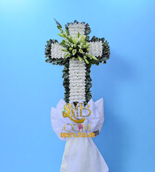 Kệ Hoa Chia Buồn Thánh Giá HT284