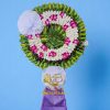 Kệ Hoa Chia Buồn Lan Trắng Tím HT282