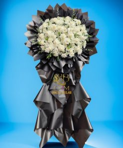 Kệ Hoa Hồng Trắng Chia Buồn HT301