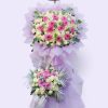 Kệ Hoa Chia Buồn Màu Tím Sang Trọng HT994