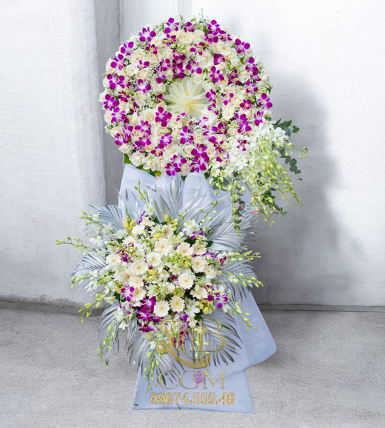 Kệ Hoa Chia Buồn Hiện Đại Cao Cấp HT993